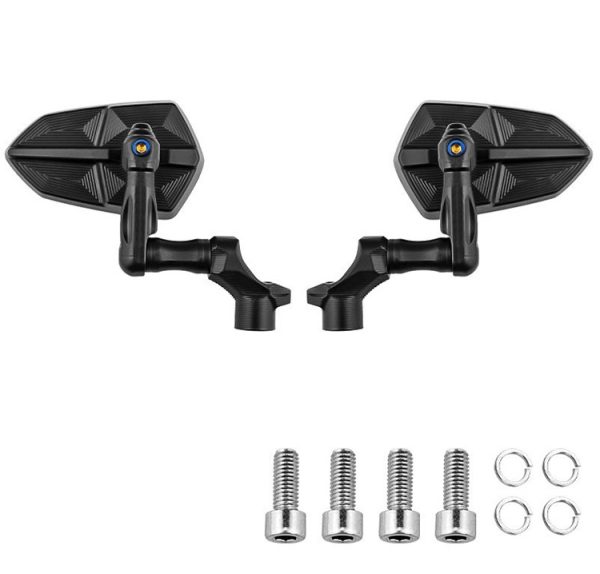 Seat Rearview Mirror CNC Titanium Burning Mavericks No. 9 Nuclear Electric Vehicle Modified Universal Reflector