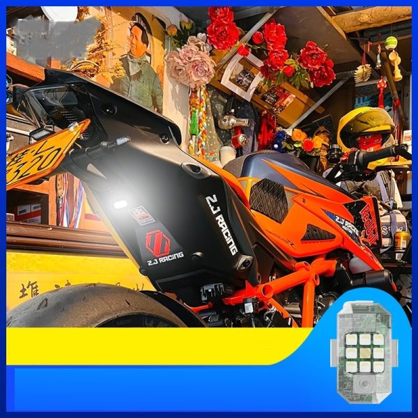 Motorcycle Modified Warning Light, Universal Decorative Light, Free Wiring