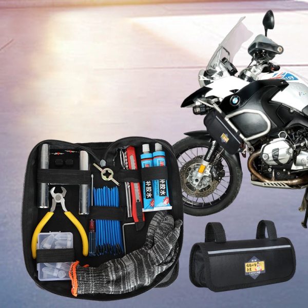 Motorcycle travel repair tool kit